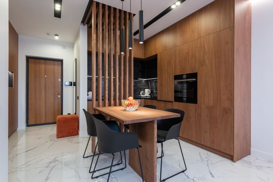 Precision crafted wooden custom cabinets